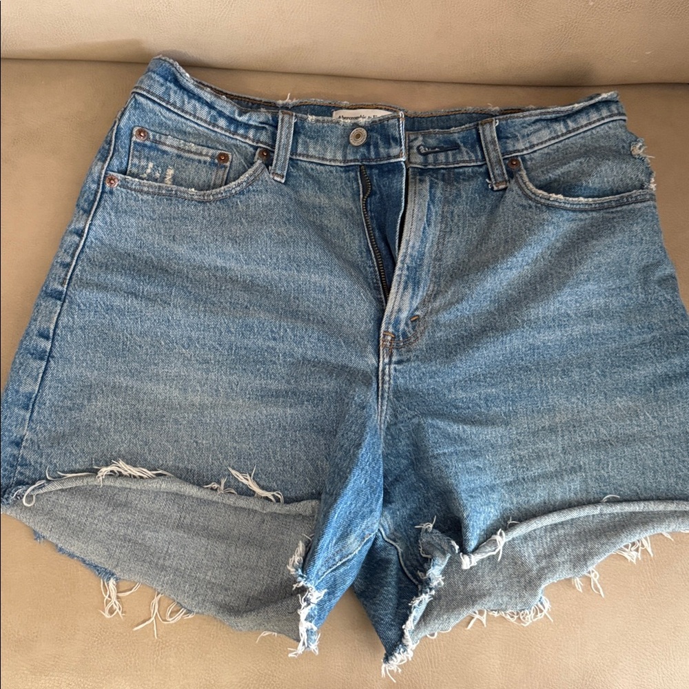Abercrombie & Fitch Light Blue Denim Shorts